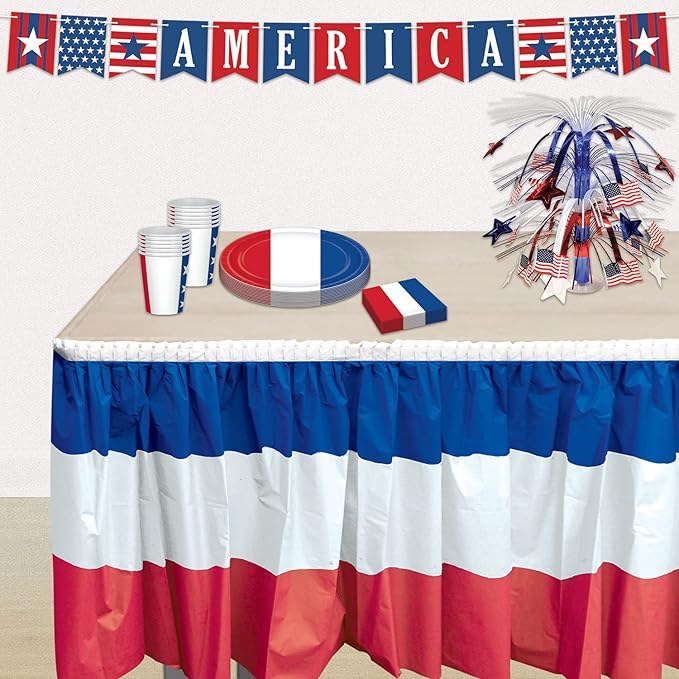 Beistle Patriotic Table Skirting
