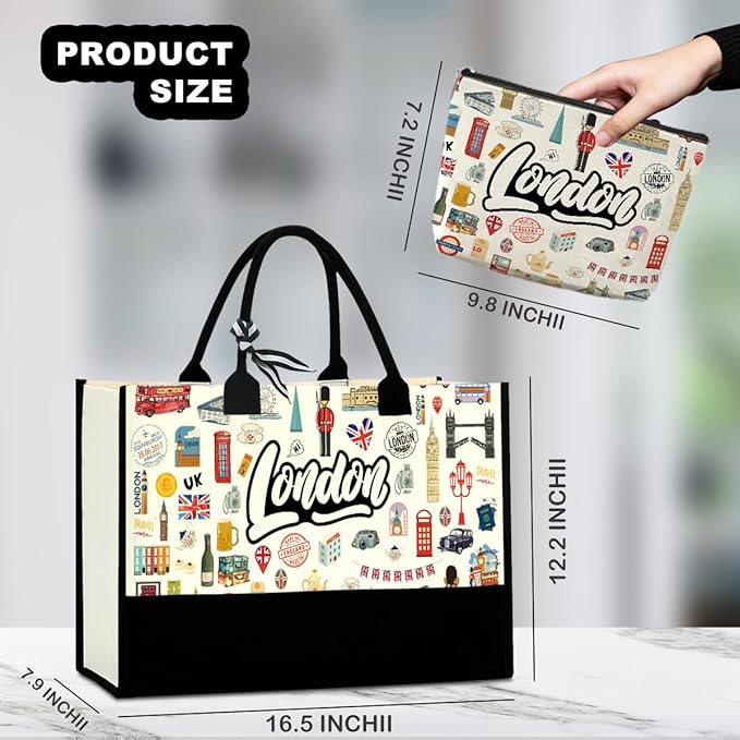 Tokyo Capetown Dubai Rome Amsterdam Vancouver Sydney London Bali Philadelphia Gifts for Women Canvas Tote Bag