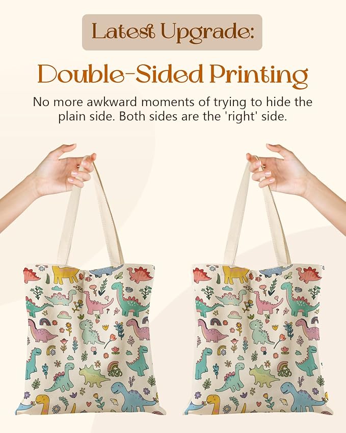 Miss Adola Aesthetic Tote Bag for Girls - with Magnetic Buckle and Zipper Inner Pocket for Women Lady Canvas Cotton Tote Bag