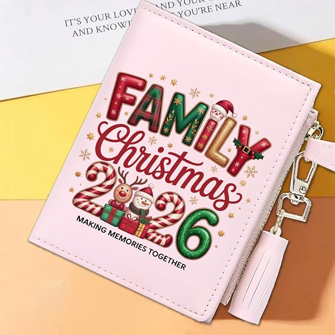 GEEAD Custom Design Small Wallets for Women Bifold Slim Coin Purse Zipper ID Card Holder for Christmas