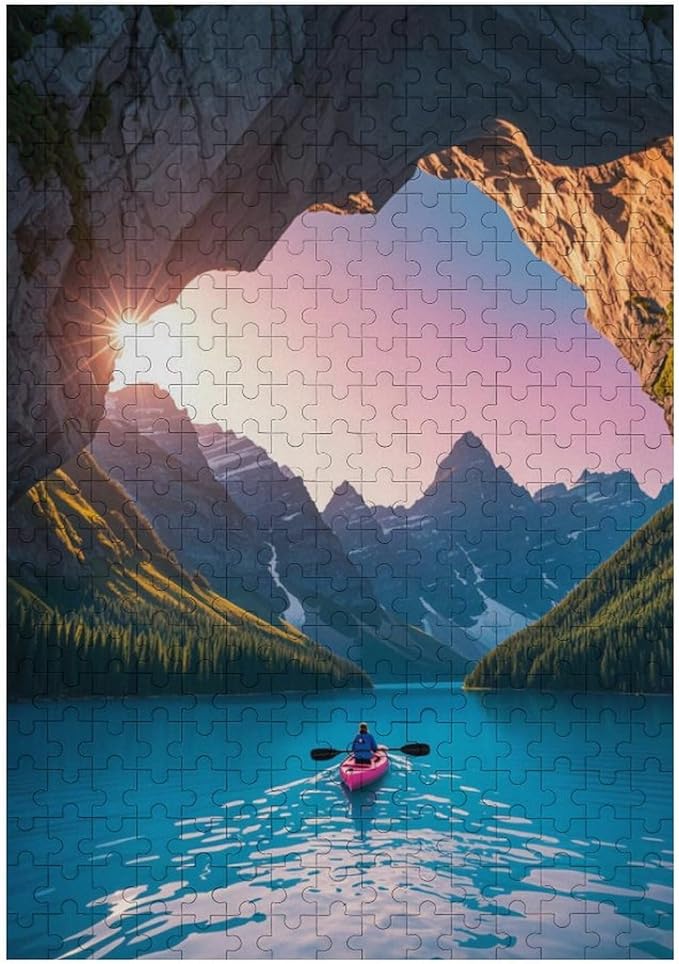 Wooden Puzzle - Follow Your Heart Jigsaw Puzzles，Wooden Puzzles for Adults 300 Pieces Unique Gifts for Wall Art，Challenge Puzzles，Educational Games，Family Puzzles
