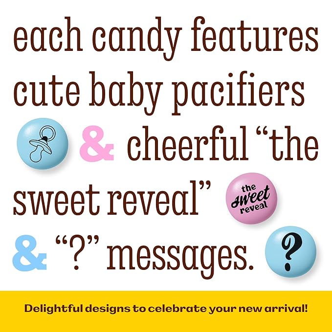 M&M'S World Gender Reveal Milk Chocolate Candy 5lb Bag with Light Blue and Pink M&M'S for Baby Showers Gender Reveal Parties and New Baby Favors