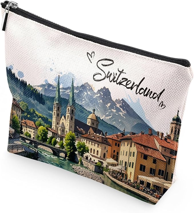 Switzerland Travel Souvenirs Gift - Zurich Lausanne Trip Gifts for Women, Swiss Alps Journey Gifts for Switzerland Lover Bridal Shower Holiday Homewarming Birthday Gift