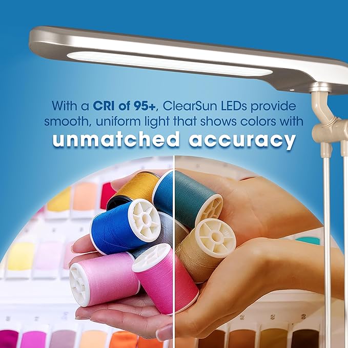 Ultimate LED 3-in-1 Creative Station w/Magnifier, Clearsun, Champagne, Shipper