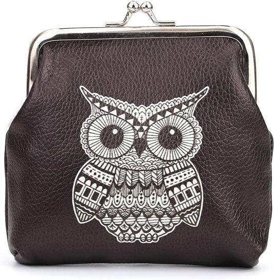 CONCISE Coin Purse Vintage Bag Lock Wallet Buckle Kiss Lock change purse leather coin purse change holder wallet coin