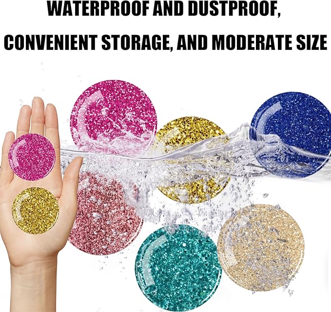 Shiny Glitter Mixed Strong Glass Refrigerator Magnets,12Pcs Magnets for Fridge,Funny Fridge Magnet Shape,Cute Small Tiny Magnet for Kitchen Whiteboard Door Decorative (Colored Refrigerator Stickers)