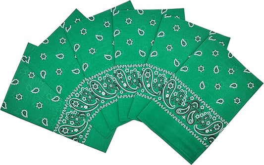 Vamqor Bandanas Gift Box 6 pack,Premium Super Soft 60s Cotton Paisley Bandannas Handkerchiefs for Men,Women and Kids