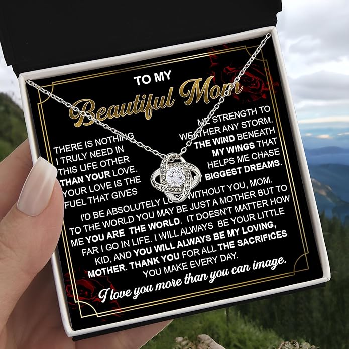To My Mom Necklace, To My Badass Mom Necklace, To My Loving Mom Necklace From Son, Mother Daughter Necklace Gifts for Mom, Mothers Day Necklace Gift For Mom, Best Necklace Gifts For Mom