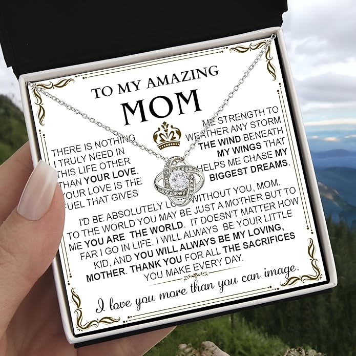 To My Mom Necklace, To My Badass Mom Necklace, To My Loving Mom Necklace From Son, Mother Daughter Necklace Gifts for Mom, Mothers Day Necklace Gift For Mom, Best Necklace Gifts For Mom