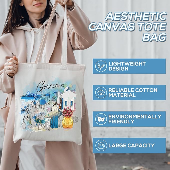 Europe Travel Souvenirs Gifts Tote Bags Reusable Grocery Bags London Paris Switzerland Gifts for Women
