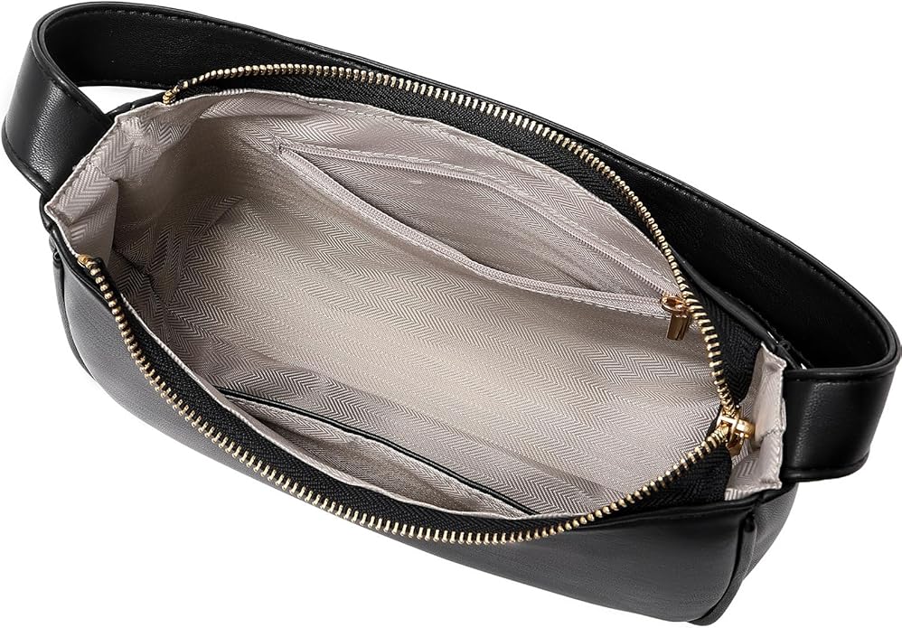 Shoulder Bags for Women, Cute Hobo Tote Handbag Mini Clutch Purse with Zipper Closure