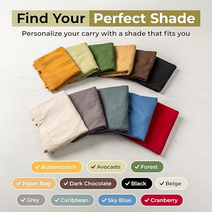 VeraMia Canvas Grocery Bag 3pc XL Set with Real Pockets, Long Shoulder Strap and Short Handle. Heavy Duty, Foldable, Washable
