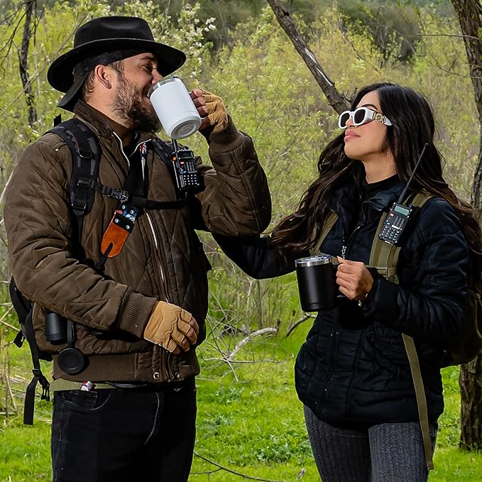 LaserGram 15oz Vacuum Insulated Coffee Mug, Widow Spider, Personalized Engraving Included (Navy Blue)