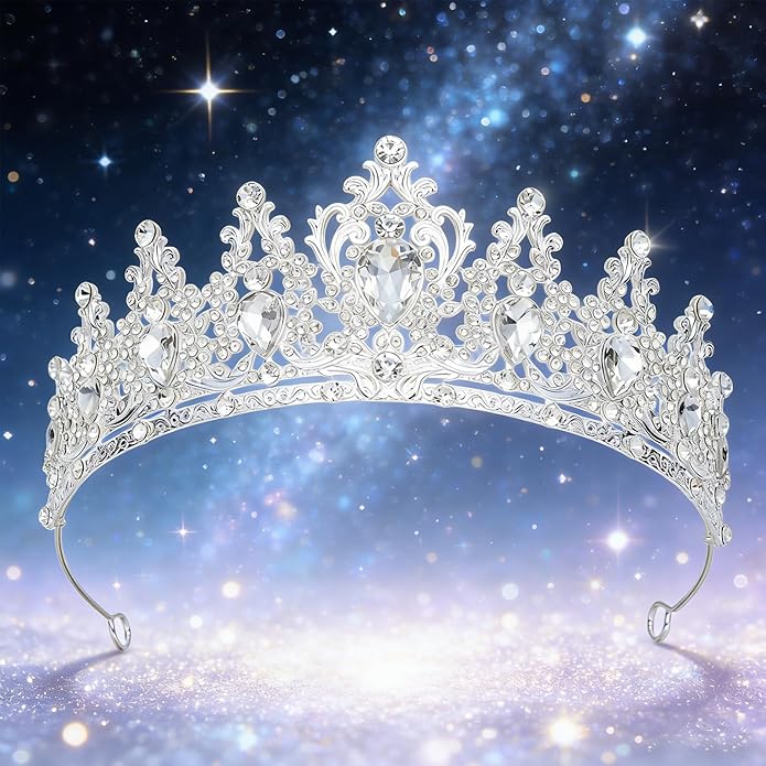 Tiaras Crown for Women, Queen Crown, Bridal for Tiaras Headband Wedding, Birthday Party Prom Princess Crystal Crowns Hair Accessories