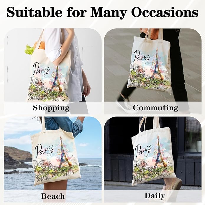 Canvas Tote Bag Gift - Funny Reusable Cloth Bags Vintage Totes Gifts for Women Shopping Grocery Lover Books Reader