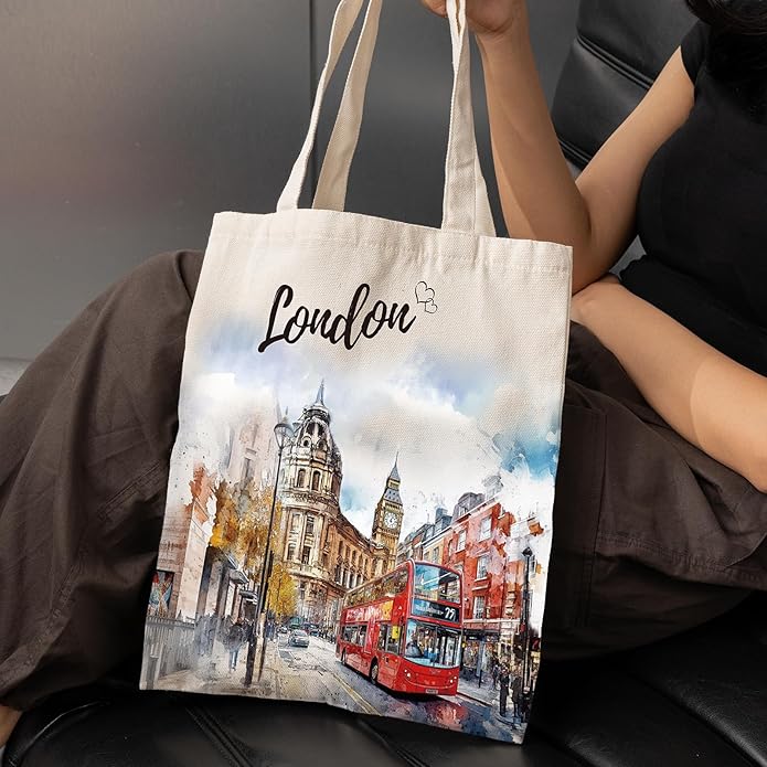 Canvas Tote Bag Gift - Funny Reusable Cloth Bags Vintage Totes Gifts for Women Shopping Grocery Lover Books Reader