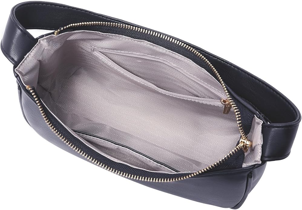 Shoulder Bags for Women, Cute Hobo Tote Handbag Mini Clutch Purse with Zipper Closure