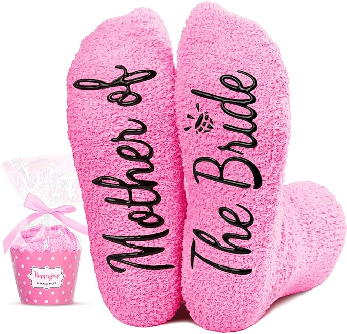 HAPPYPOP Wedding Gifts for Mother - Mother of the Groom & Bride Gifts, Mom in Law Socks