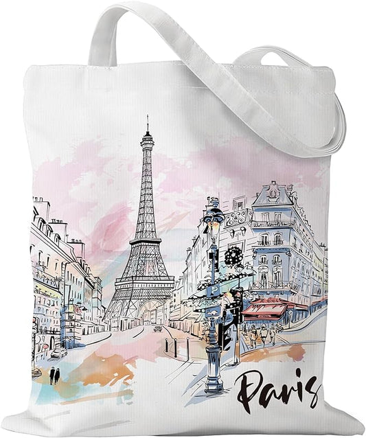Europe Travel Souvenirs Gifts Tote Bags Reusable Grocery Bags London Paris Switzerland Gifts for Women