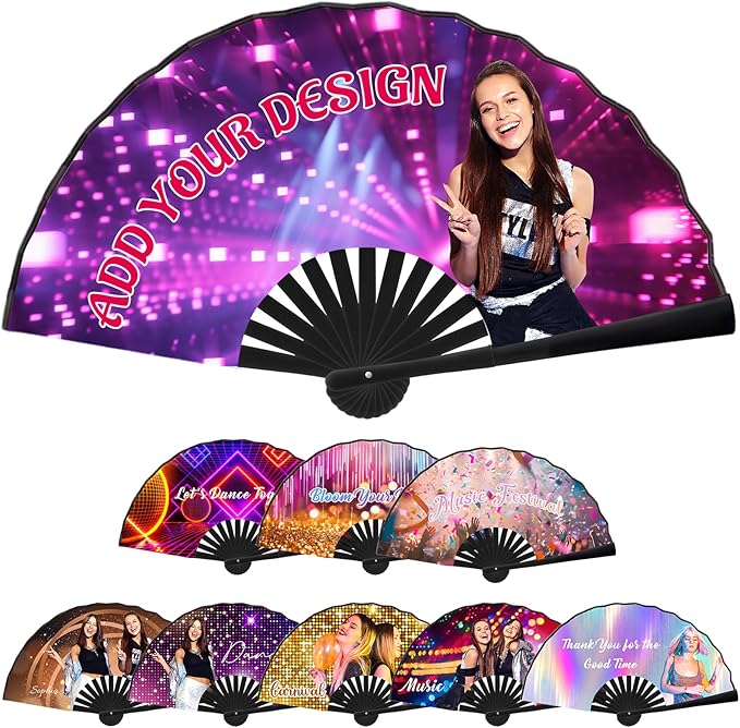 Custom Fans Personalized Fans for Line Dancing Folding Popping Fans for Wedding Dancing Concert Cosplay Party