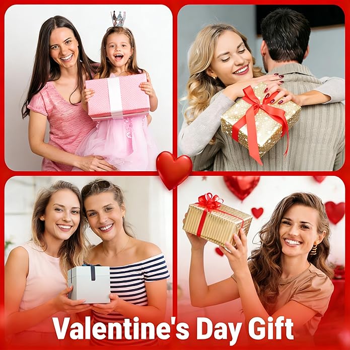 Turandoss Valentines Day Gifts for Kids Teen Girls - Dainty 18K Gold Plated Heart Initial A-Z Pendant Necklace Trendy Jewelry Heart Necklaces Birthday Valentines Day Gifts for Girlfriend Wife Women