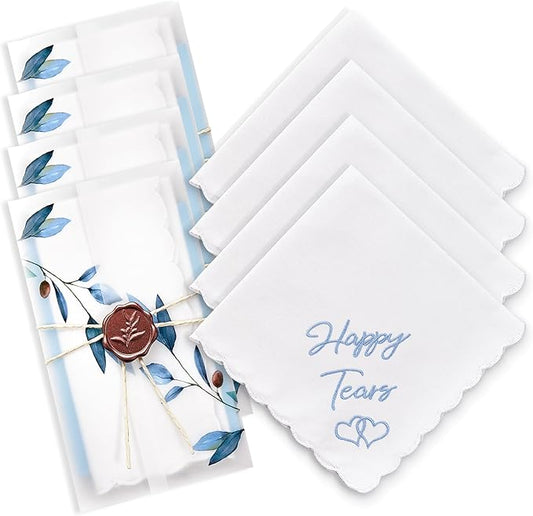 Mother Of The Bride Gifts Something Blue For Bride On Wedding Day Handkerchief