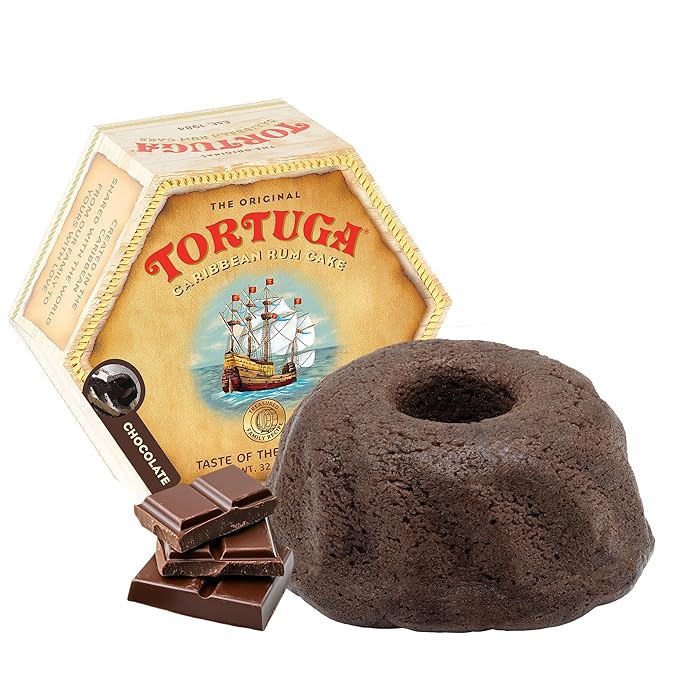 TORTUGA Caribbean Chocolate Rum Cake - 32 oz Rum Cake - The Perfect Premium Gourmet Gift for Gift Baskets, Parties, Holidays, and Birthdays - Great Cakes for Delivery