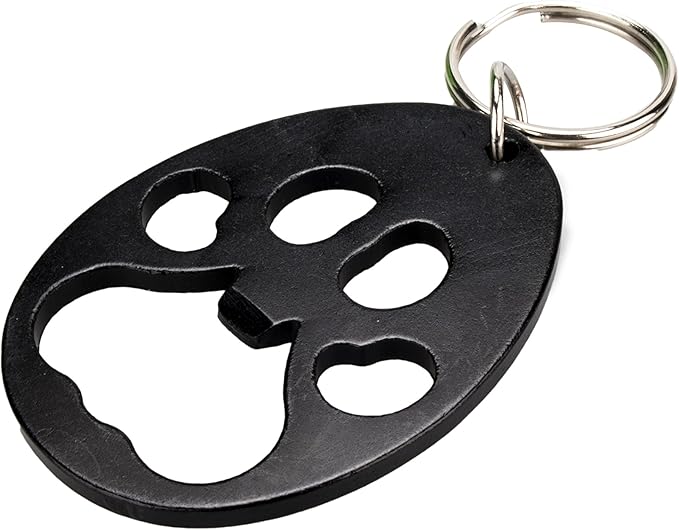 Swatom Dog Paw Keychain Bottle Opener Beer Opener Tool, Key Tag Chain Ring, 6 Piece