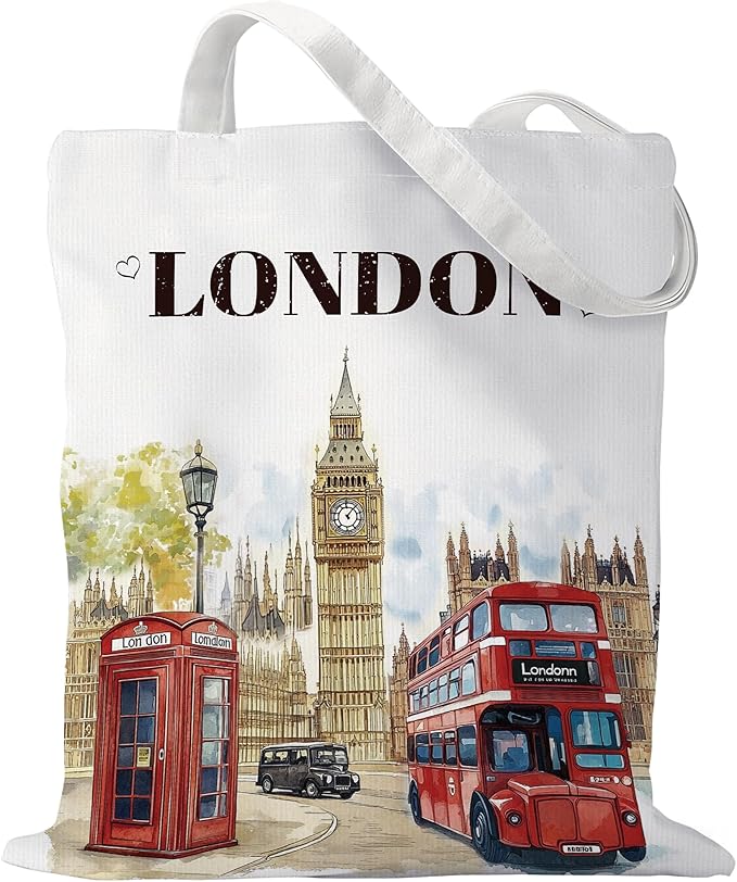 Europe Travel Souvenirs Gifts Tote Bags Reusable Grocery Bags London Paris Switzerland Gifts for Women