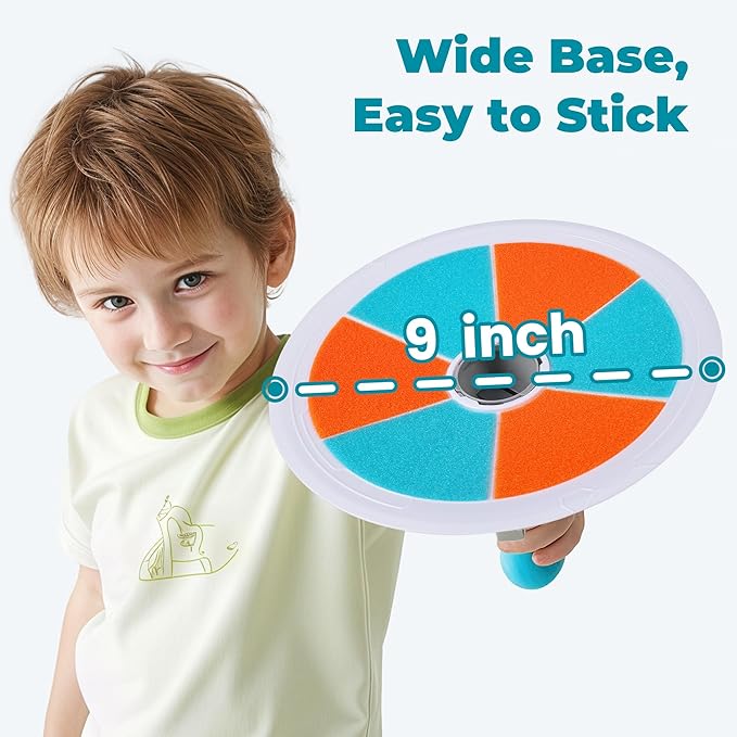 iPlay, iLearn Pop Stick Ball Game Outdoor Toys for Kids, Toss Chase Launching Ball Sports Game for Child Boys, Outside Yard Fun Family Activity, Cool Birthday Gifts for 3 4 5 6 7 8-12 Year Old Girls