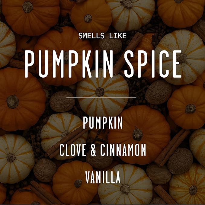 Pumpkin Spice Reed Diffuser, Fall Reed Diffuser Set - Infused w/Essential Oils I Pumpkin Diffuser I Stick Oil Reed Diffusers for Home, 5.75 OZ, Scent Lasts 4-6 Month's, Made in The USA