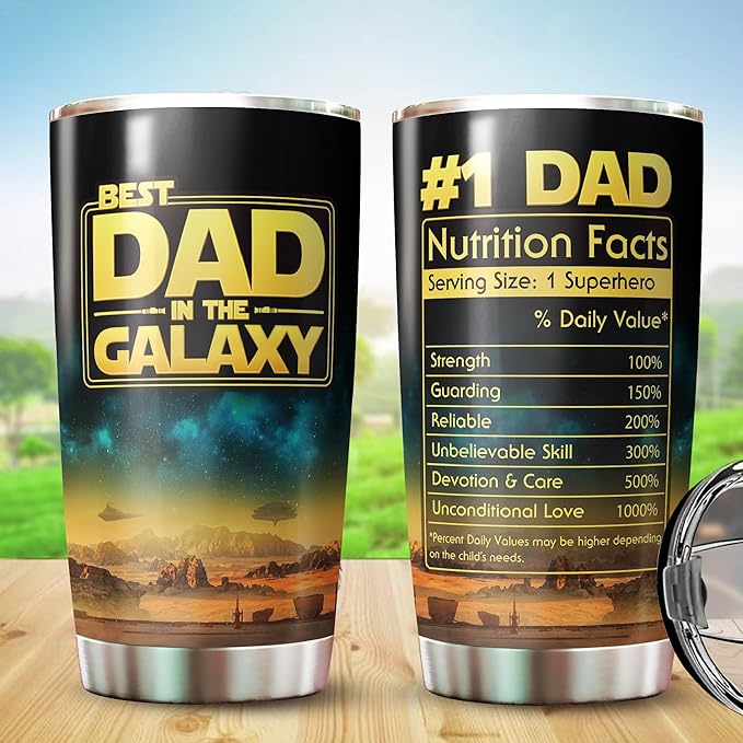 Dad Tumbler - Gifts for Dad on Fathers Day, Christmas - Dad Cup - Dad Mug - Dad Gifts from Daughter, Son On Father's Day - Dad Cup - Gifts for Dad, Fathers from Wife - Tumbler 20 Oz
