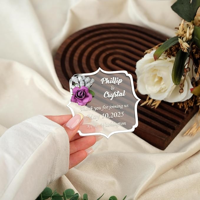 Wedding Favors Magnet for Guests Bulk 100 - Favors Magnet - Wedding Favors and Party Magnets - Pack of 10-300 - Birthday and Party Magnets - Personalized Favor Magnet - Wedding Favors - Party Favors