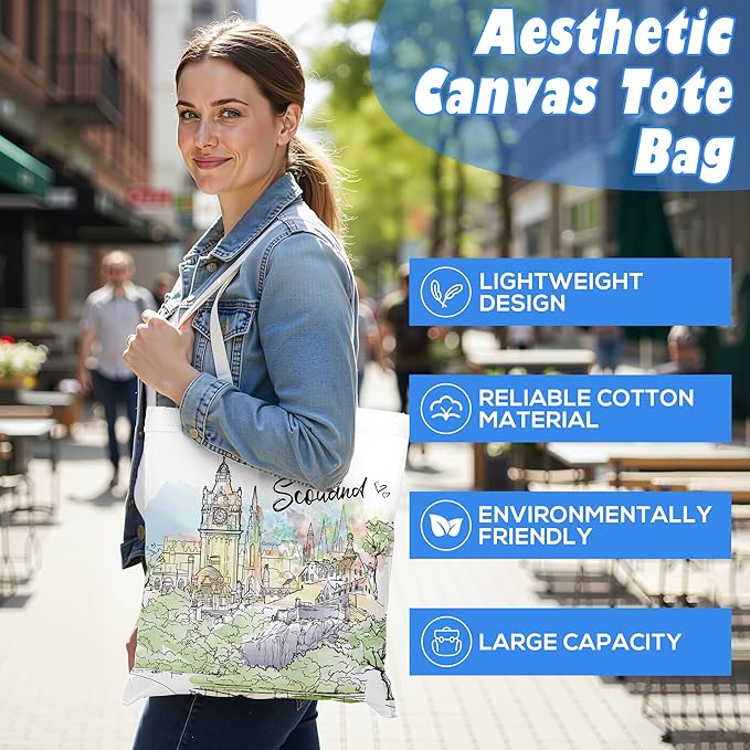 Europe Travel Souvenirs Gifts Tote Bags Reusable Grocery Bags London Paris Switzerland Gifts for Women