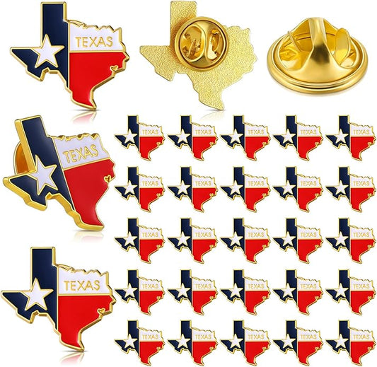25 Pcs USA State Lapel Pins Bulk Texas California Florida Tennessee South Carolina Patriotic Traveler Souvenir Gifts