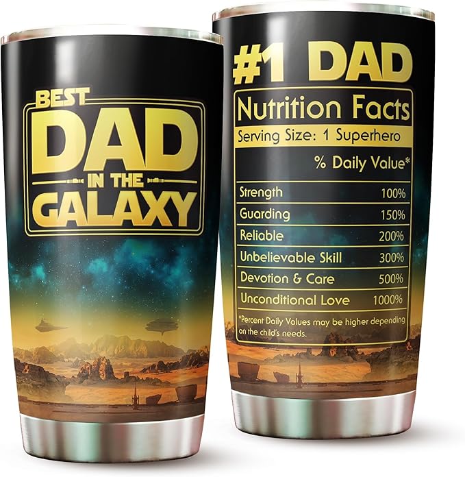 Dad Tumbler - Gifts for Dad on Fathers Day, Christmas - Dad Cup - Dad Mug - Dad Gifts from Daughter, Son On Father's Day - Dad Cup - Gifts for Dad, Fathers from Wife - Tumbler 20 Oz