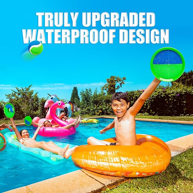 EVERICH TOY Upgraded Toss and Catch Ball Game Set, Outdoor Games for Kids Toys, Stocking Stuffers for Family Games, Beach Pool Yard Christmas Toys Birthday Gifts for Boys Girls 3 4 5 6 7 8-12 Year Old