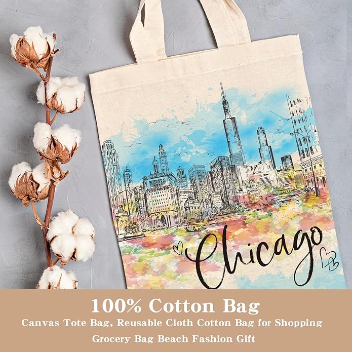 Canvas Tote Bag Gift - Funny Reusable Cloth Bags Vintage Totes Gifts for Women Shopping Grocery Lover Books Reader