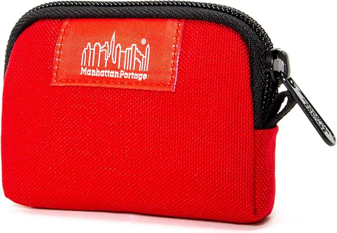 Manhattan Portage Coin Purse With Zipper Closure Pouch Eclectic Colors Credit Card ID Card Jewelry Keys Water Resistant Gift 1000D CORDURA® Everyday Carry