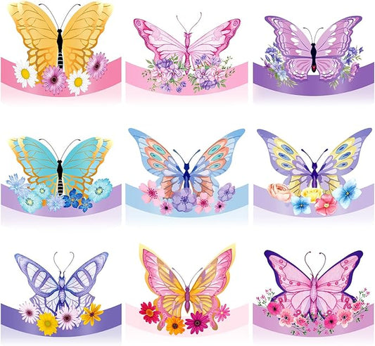 24 Pcs Party Hats for Kids Paper Headbands Crown for Boys Girls, Birthday Party Decoration Favors