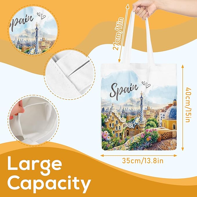 Europe Travel Souvenirs Gifts Tote Bags Reusable Grocery Bags London Paris Switzerland Gifts for Women