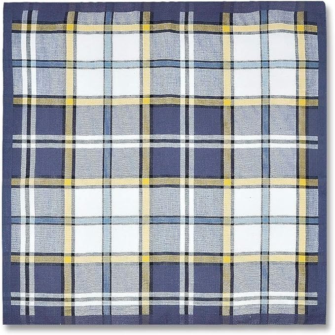 Zenssia Soft Men's Cotton Handkerchiefs with Assorted Color 6 Piece Gift Set