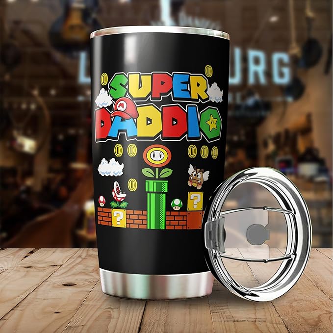 Dad Tumbler - Gifts for Dad on Fathers Day, Christmas, Birthday - Father Mug - Daddy Cup - Gift for Dads from Daughter, Son