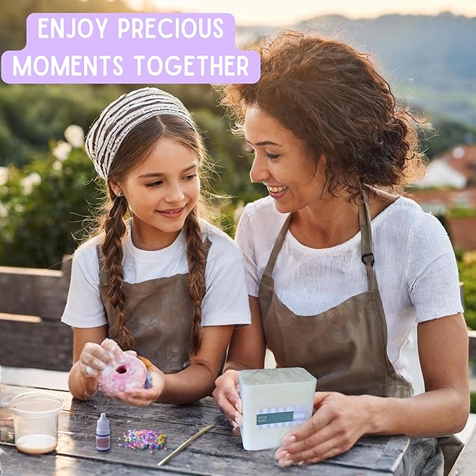 Innovative Ginger DIY Donut Soap Making Craft Kit for Kids, Teens, and Adults - Fun, Easy, Creative - Large Soap Donuts - Perfect Birthday & Holiday Gift - Unique, Mess-Free, All-in-One Kit (Donut)