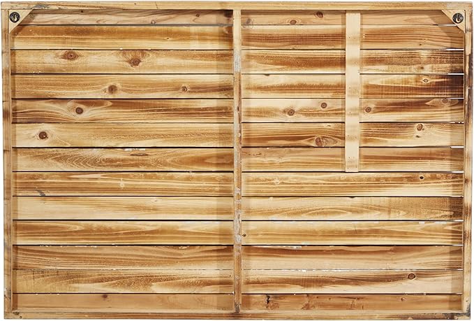 Deco 79 Wood American Flag Handmade Home Wall Decor Washed Wall Sculpture with Slatted Panels and Cream Stars, Wall Art 44" x 2" x 30", Brown