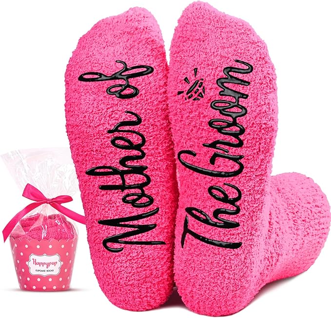 HAPPYPOP Wedding Gifts for Mother - Mother of the Groom & Bride Gifts, Mom in Law Socks