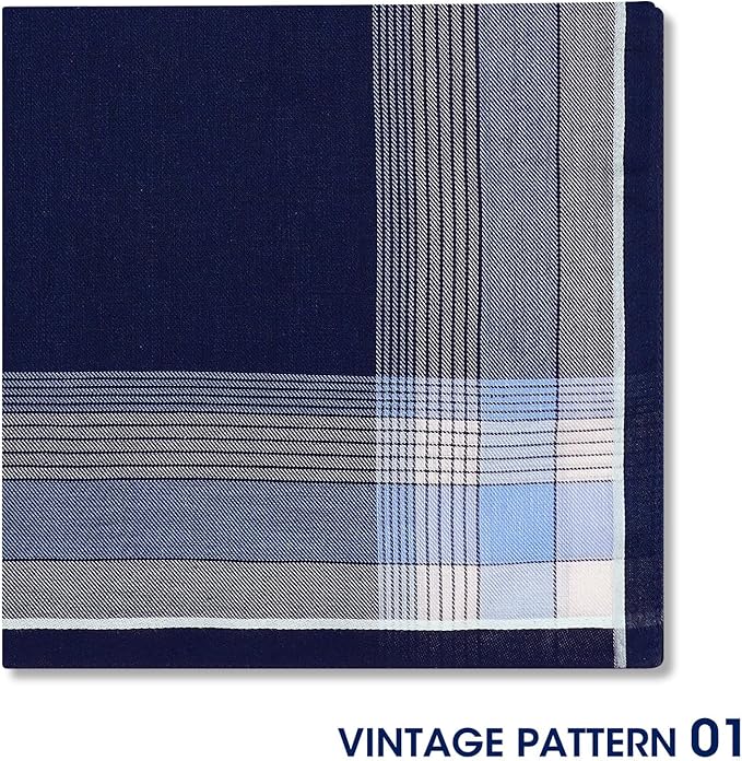 Selected Hanky 100% Cotton Handkerchiefs for Men
