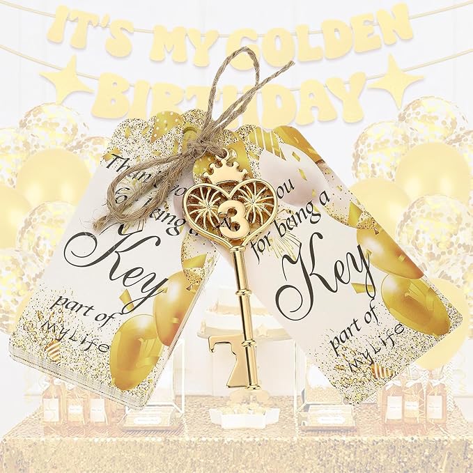 48PCS 3th Birthday Bottle Opener 3 Souvenir Party Supplies Key Opener 3th Baby Birthday Return Gifts Wedding 3th Baby Shower Gender Reveal Anniversary Party Decor (48,3th opener)