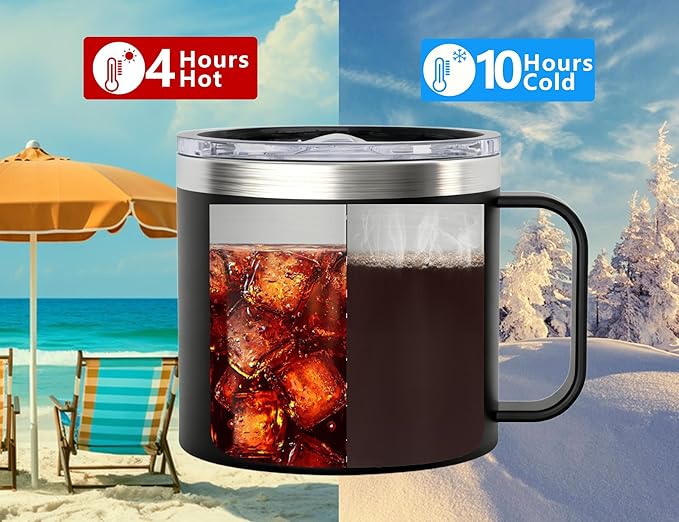 Mechanic Gifts for Men Mechanics & Handyman Dads - I'm Here Because You BROKE Something Mechanic Mug 14oz- Maintenance Man Gifts Vacuum Insulated Stainless Steel Cup with Handle