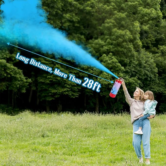 Giant Gender Reveal Fire Extinguisher 2 Packs, Gender Reveal Ideas, Baby Boy Reveal Party Ideas for Gender Reveal Decorations with 2.3ib Powder (Blue)